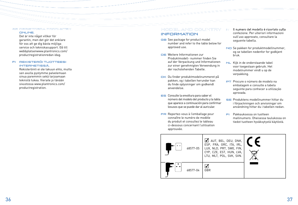 Plantronics Explorer 320 User Manual | Page 19 / 21