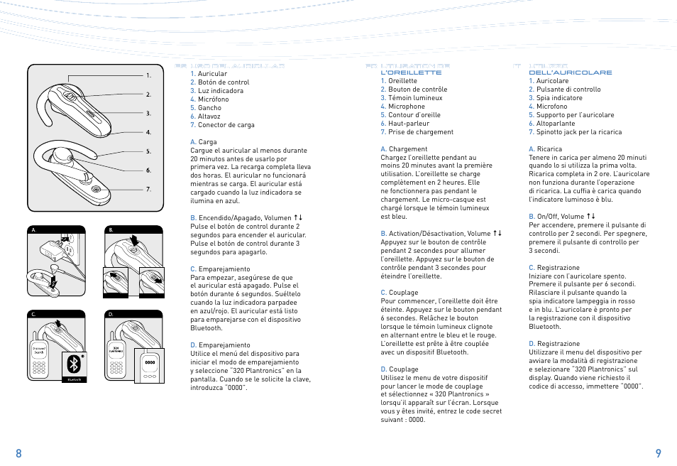 Plantronics Explorer 320 User Manual | Page 5 / 21