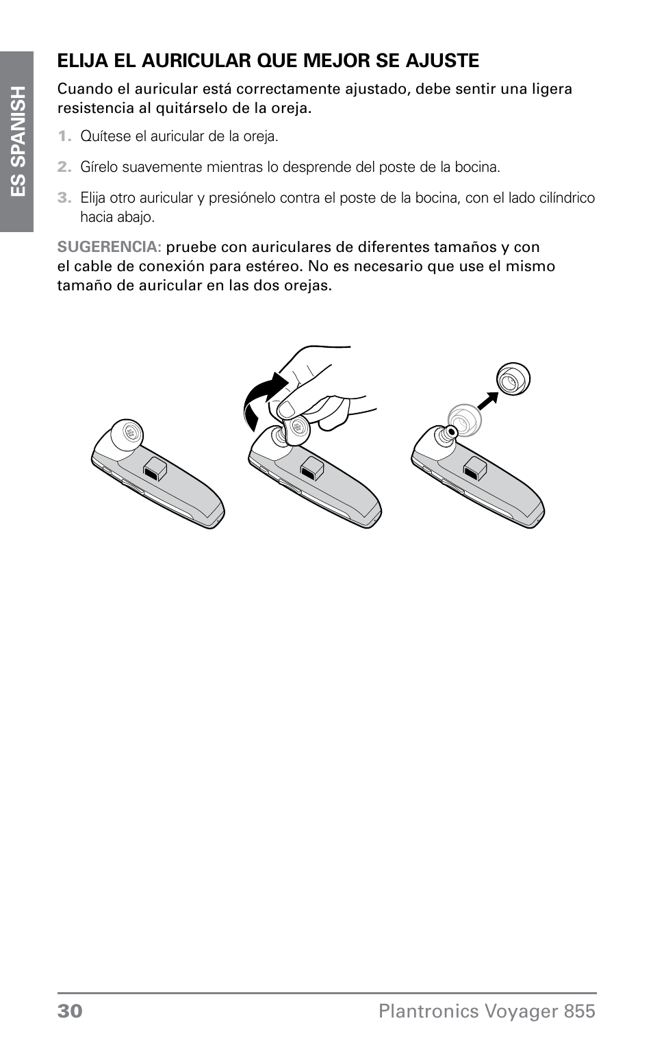 Plantronics VOYAGER855 User Manual | Page 30 / 44