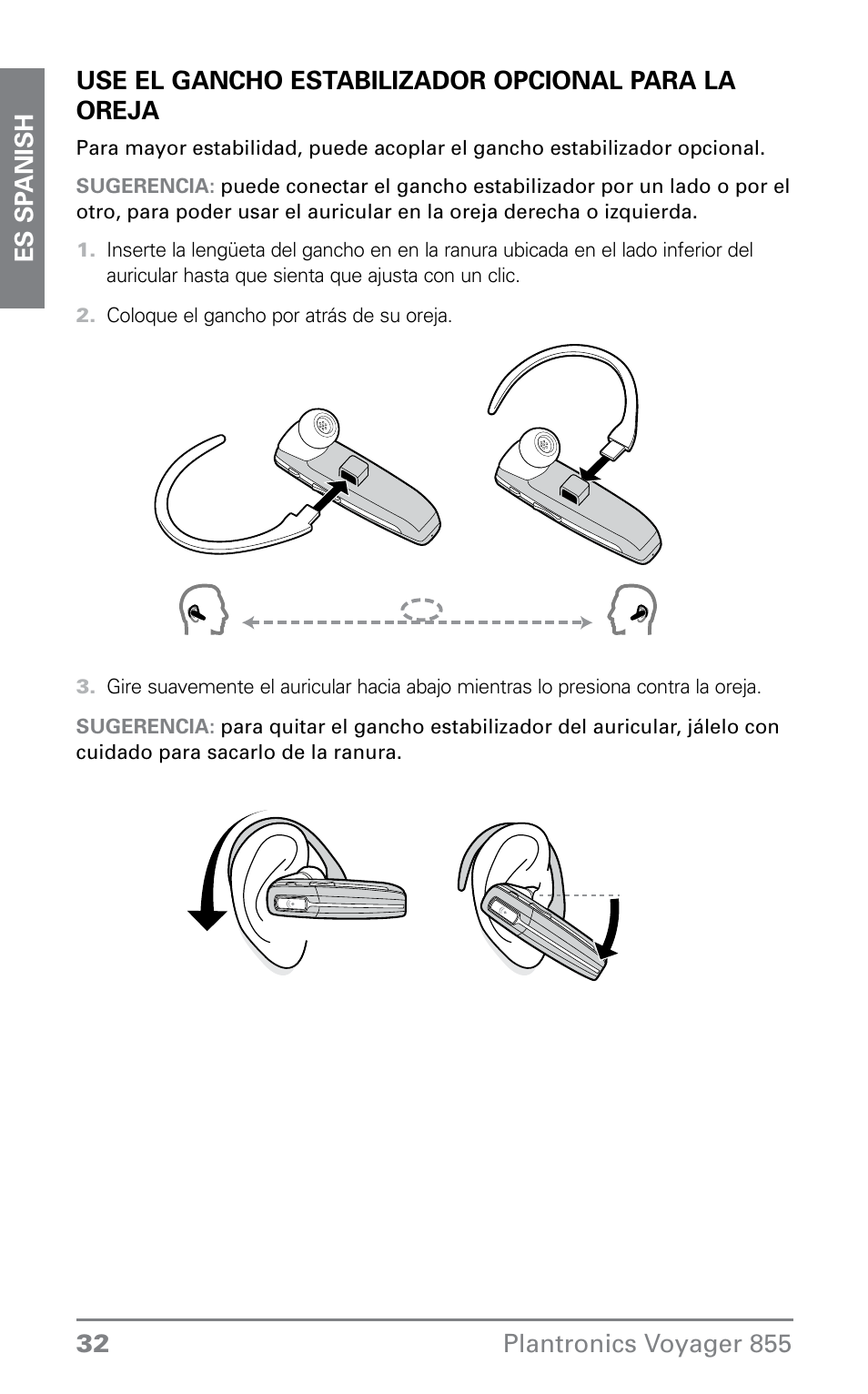 Plantronics VOYAGER855 User Manual | Page 32 / 44