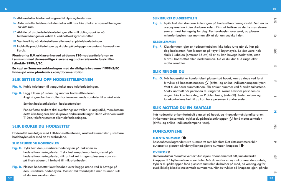 Plantronics T10 User Manual | Page 29 / 47