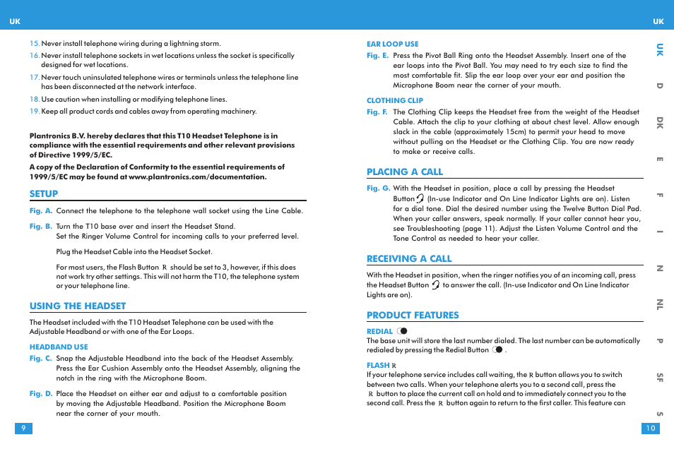 Plantronics T10 User Manual | Page 5 / 47