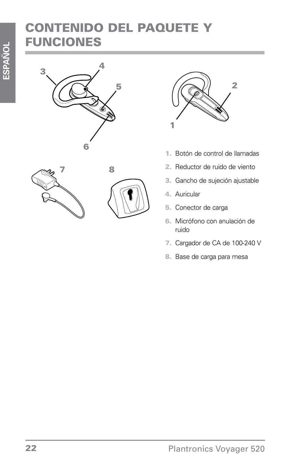 Plantronics Voyager 520 User Manual | Page 22 / 38