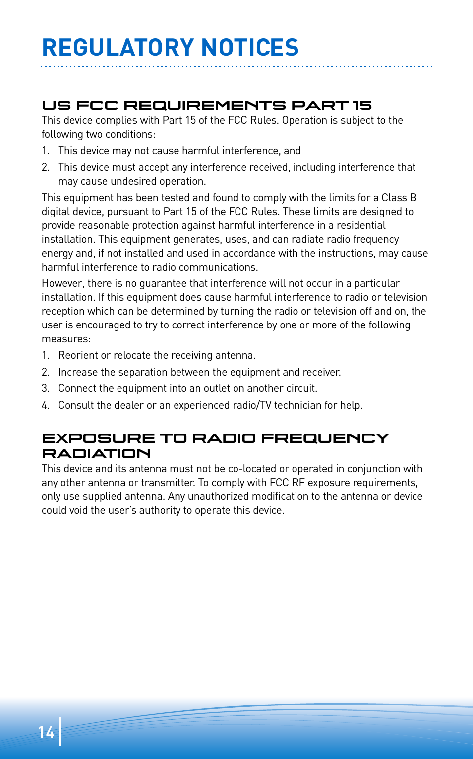 Regulatory notices | Plantronics EXPLORER 300 User Manual | Page 14 / 32