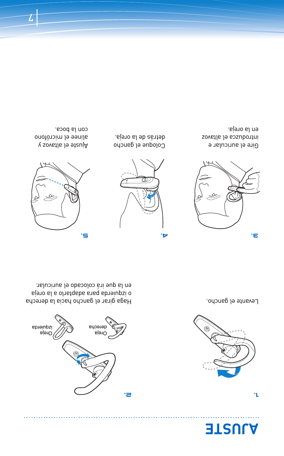 Ajuste | Plantronics EXPLORER 300 User Manual | Page 26 / 32