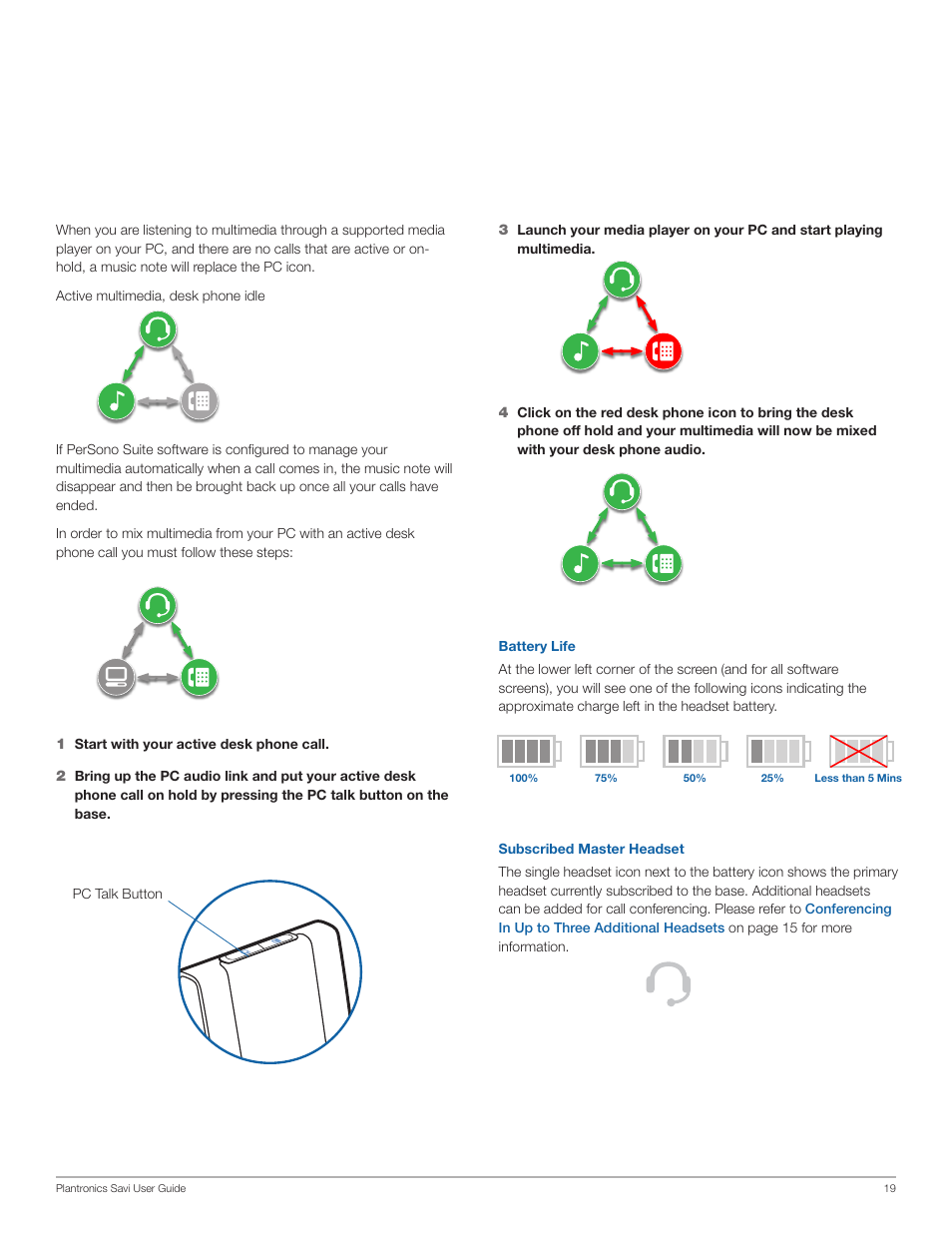 Plantronics Wireless Headset System WO100 User Manual | Page 19 / 28