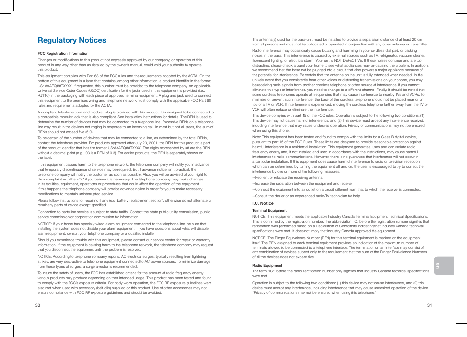 Regulatory notices | Plantronics CT14 User Manual | Page 18 / 37