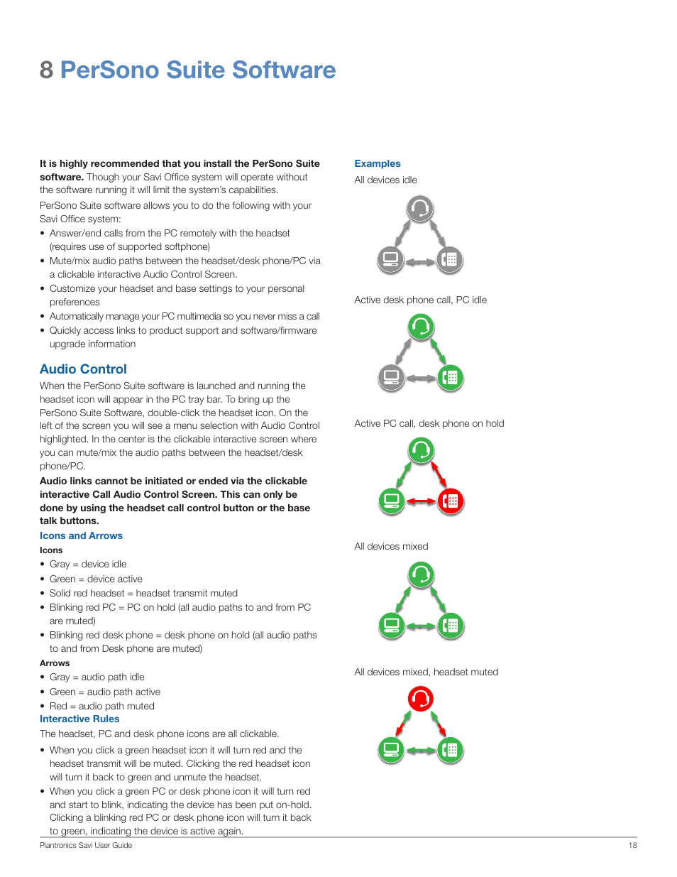 8persono suite software | Plantronics SAVI WO100 User Manual | Page 18 / 28