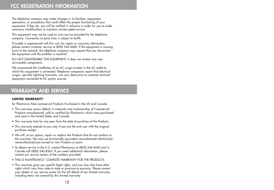 Plantronics T20 User Manual | Page 7 / 7