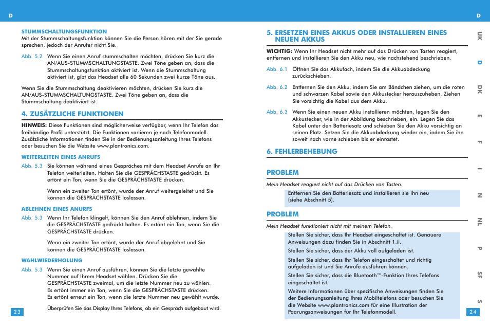 Plantronics M 3000 User Manual | Page 12 / 69