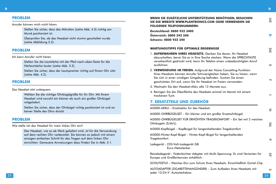 Plantronics M 3000 User Manual | Page 13 / 69