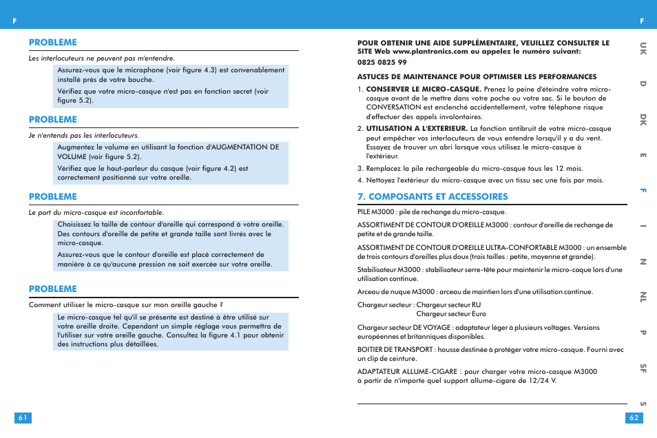 Plantronics M 3000 User Manual | Page 31 / 69