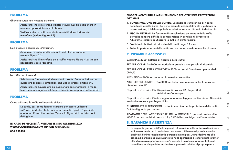 Plantronics M 3000 User Manual | Page 37 / 69