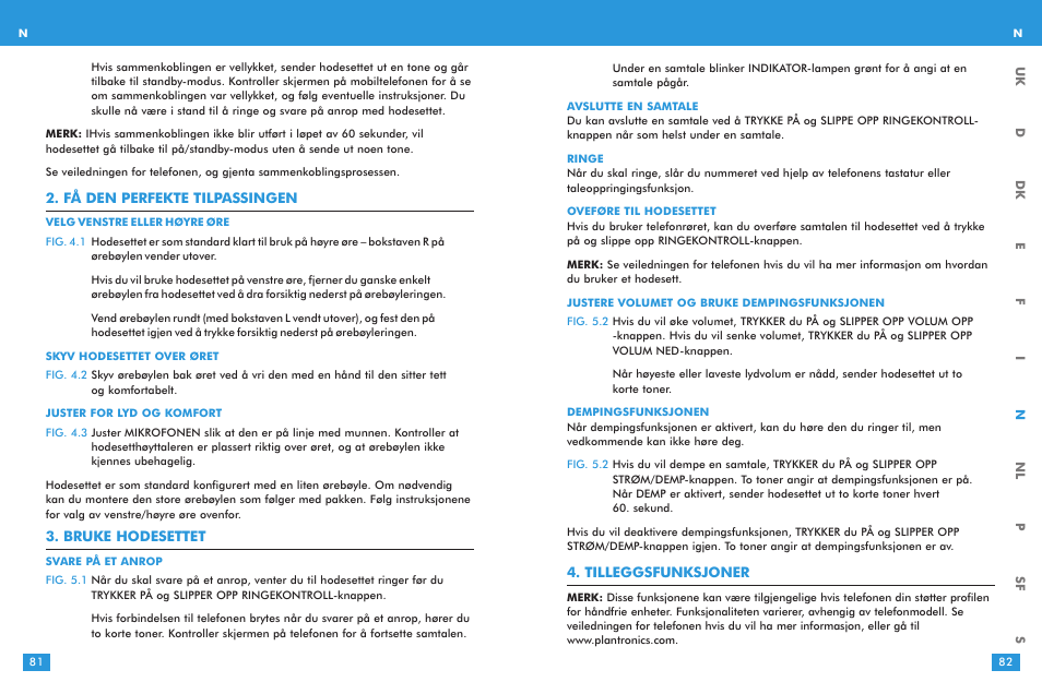 Plantronics M 3000 User Manual | Page 41 / 69