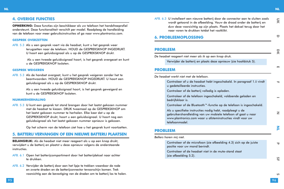 Plantronics M 3000 User Manual | Page 48 / 69