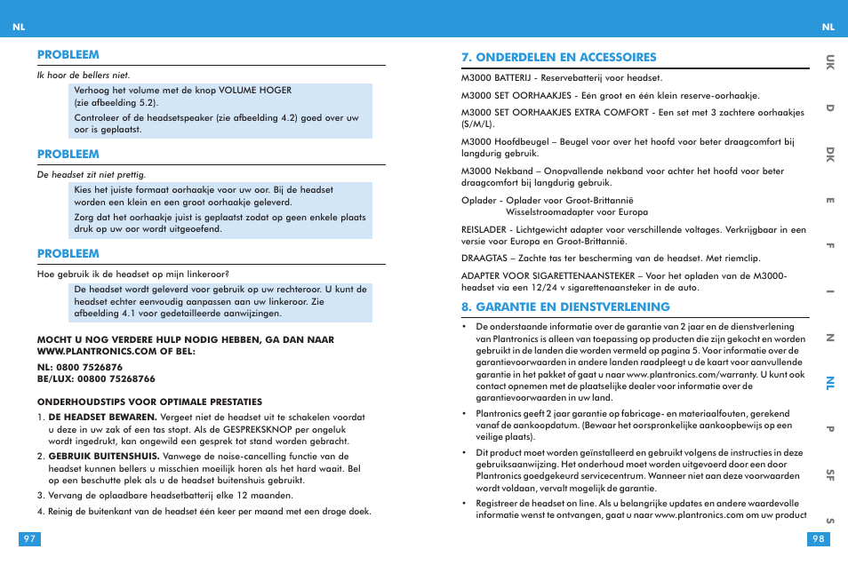 Plantronics M 3000 User Manual | Page 49 / 69