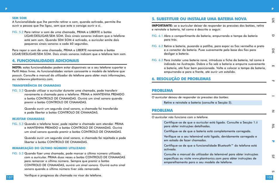 Plantronics M 3000 User Manual | Page 54 / 69