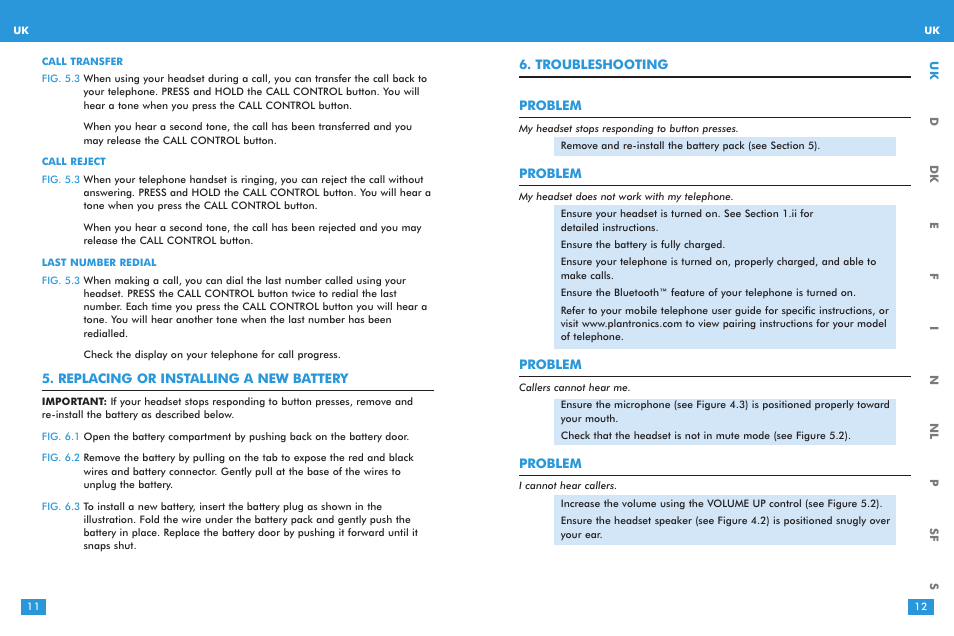 Plantronics M 3000 User Manual | Page 6 / 69