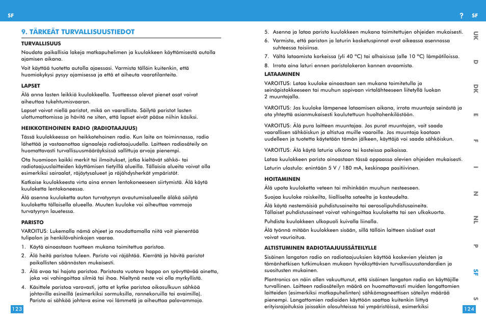 Plantronics M 3000 User Manual | Page 62 / 69