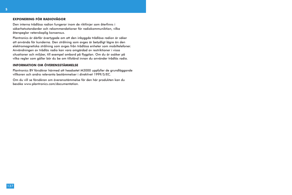 Plantronics M 3000 User Manual | Page 69 / 69