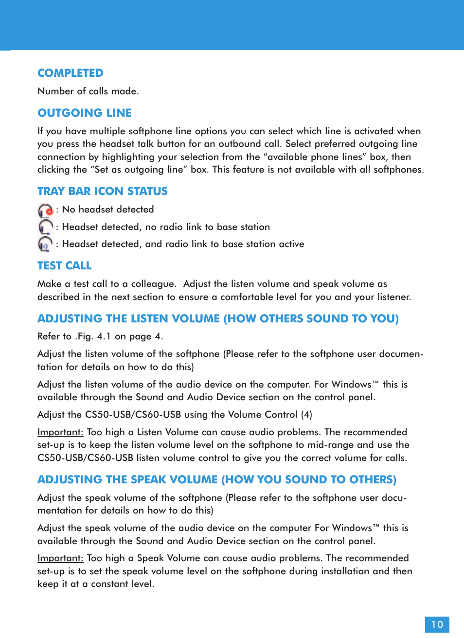 Plantronics CS60-USB DECT User Manual | Page 11 / 21