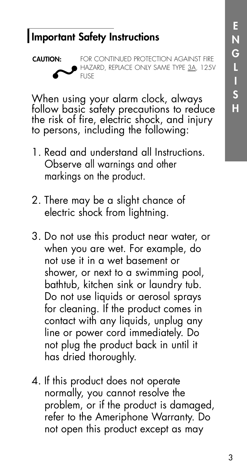 Plantronics Walker Ameriphone Fire Alarm User Manual | Page 4 / 12