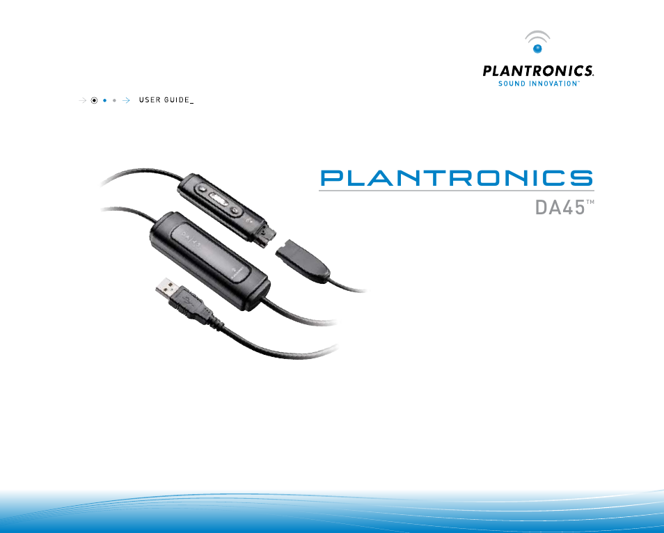 Plantronics DA45 User Manual | 5 pages