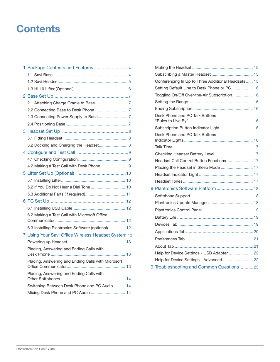 Plantronics WO101 User Manual | Page 3 / 25