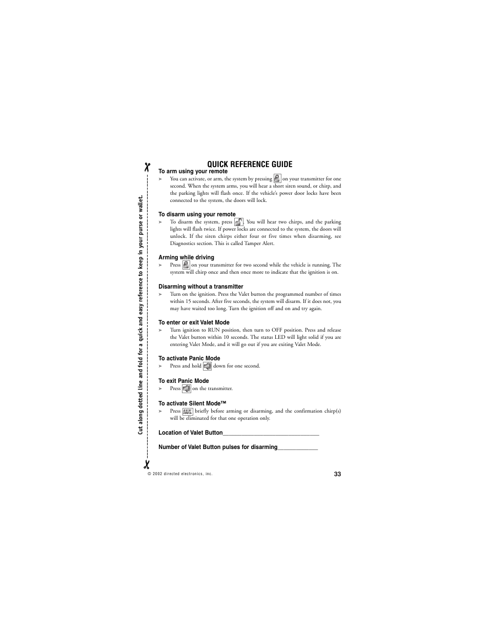 Quick reference guide | Python 436 Series User Manual | Page 36 / 38