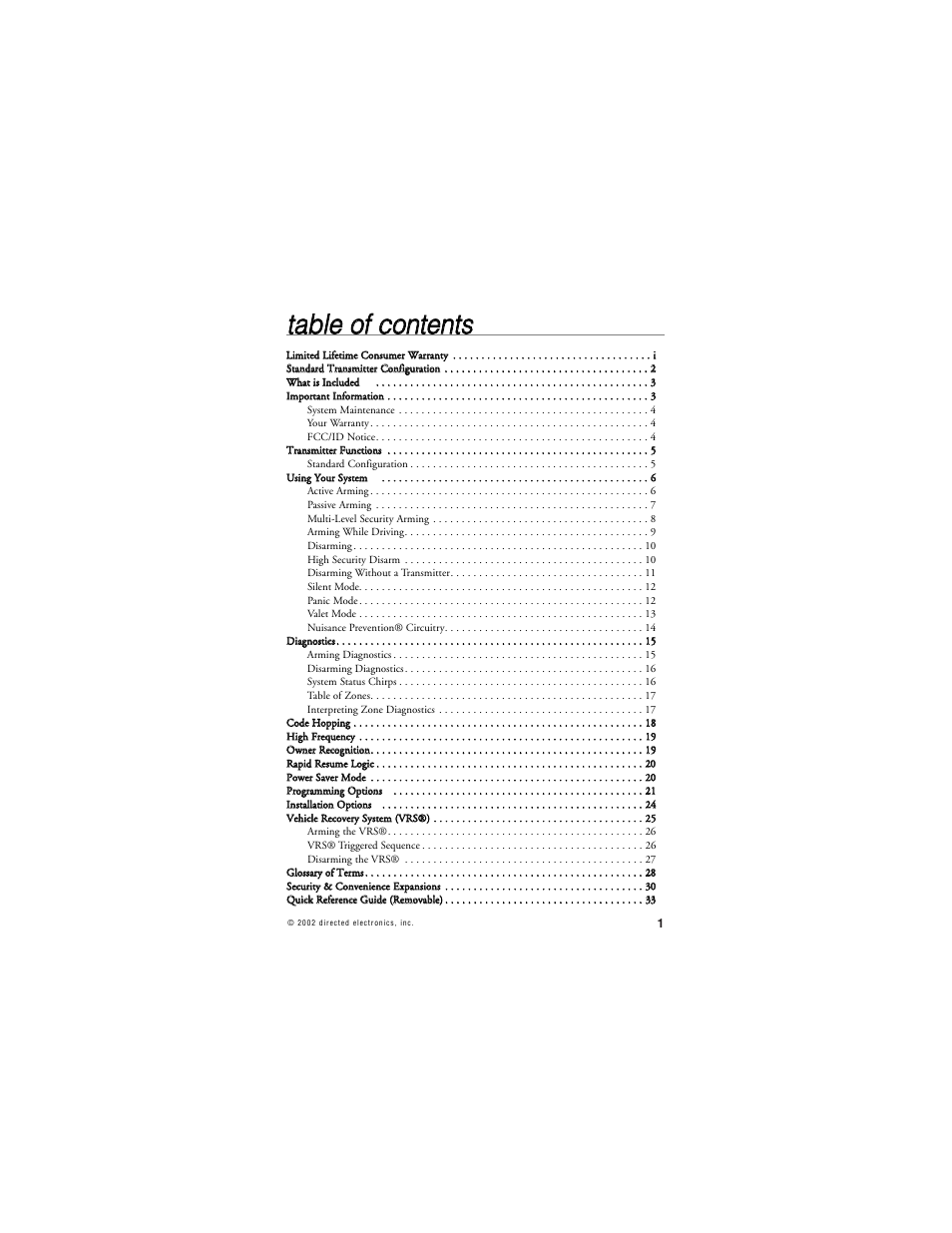 Tta ab blle e o off c co on ntte en nttss | Python 436 Series User Manual | Page 4 / 38