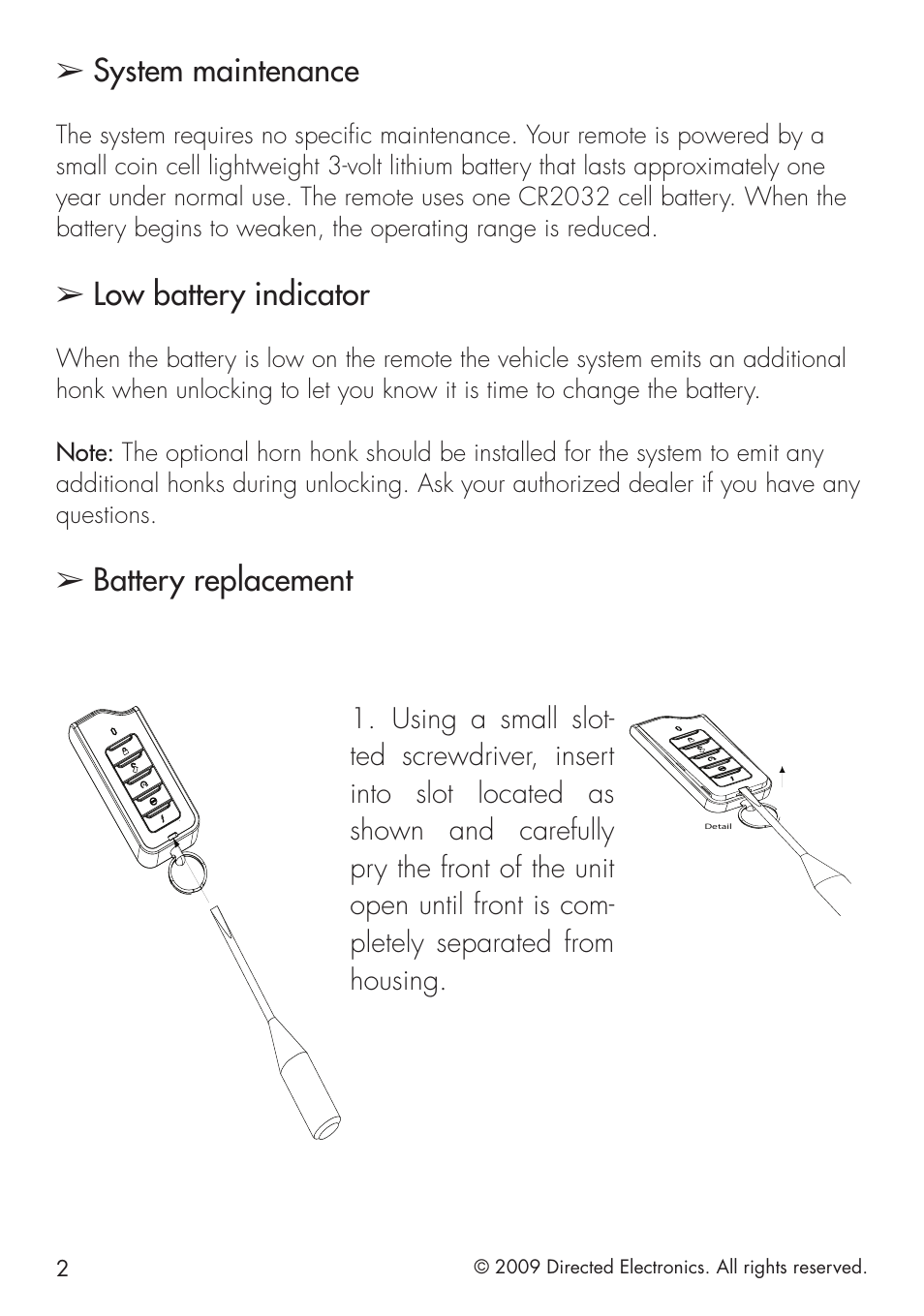 System maintenance, Low battery indicator, Battery replacement | Python 1401 User Manual | Page 10 / 44