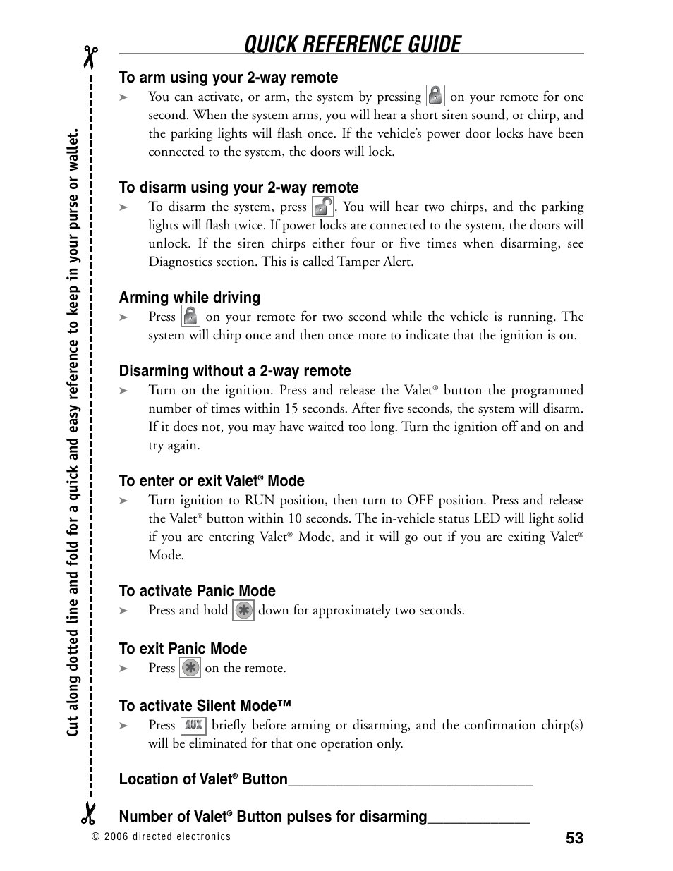 Quick reference guide | Python 702 User Manual | Page 52 / 53
