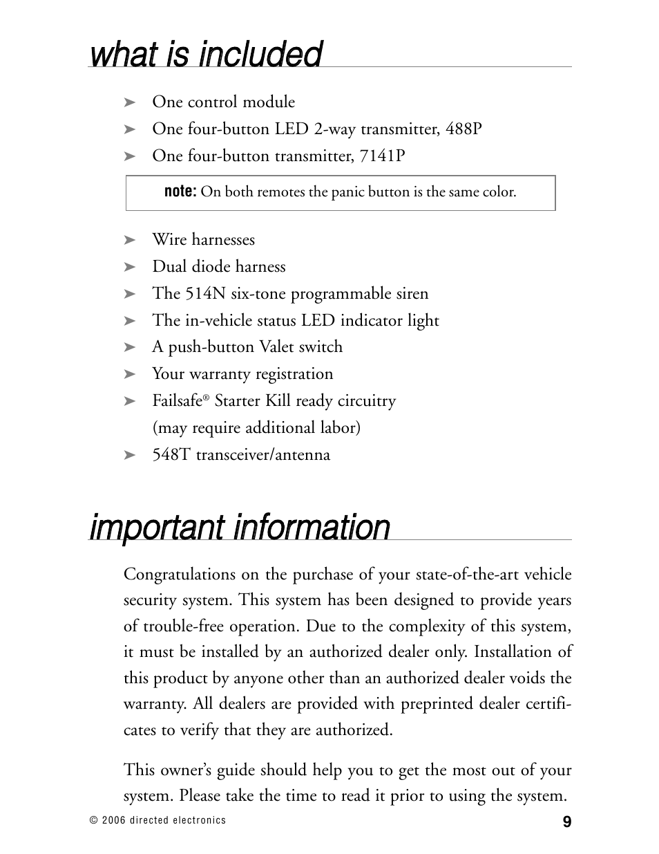 Wwh ha att iiss iin nc cllu ud de ed d | Python 702 User Manual | Page 8 / 53