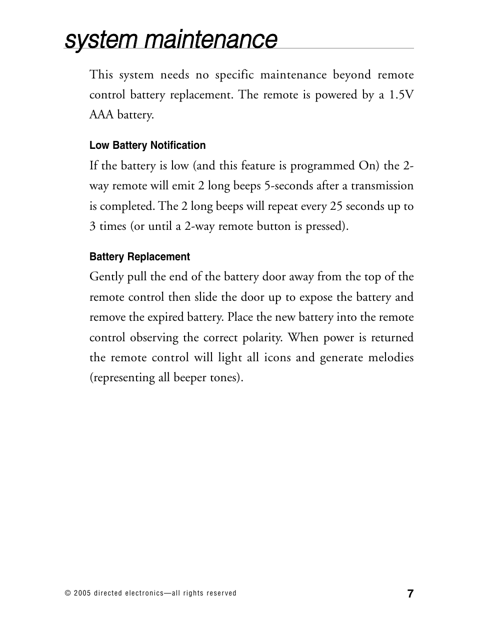 Ssyysstte em m m ma aiin ntte en na an nc ce e | Python 871XP User Manual | Page 10 / 52