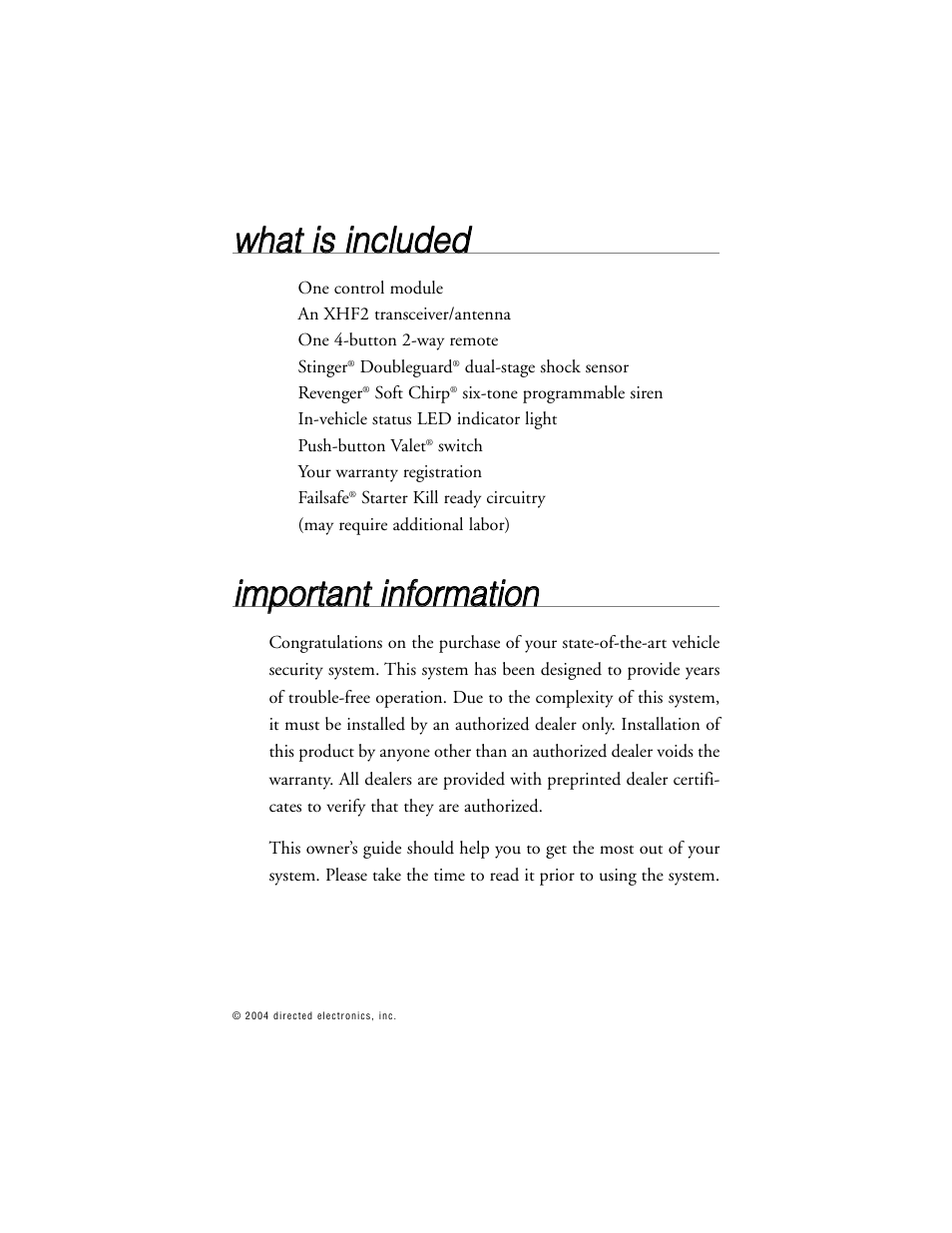 Wwh ha att iiss iin nc cllu ud de ed d | Python 671XP User Manual | Page 6 / 43