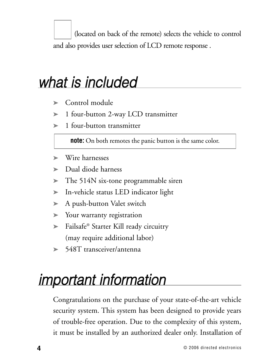 Wwh ha att iiss iin nc cllu ud de ed d | Python Model 902 User Manual | Page 9 / 61