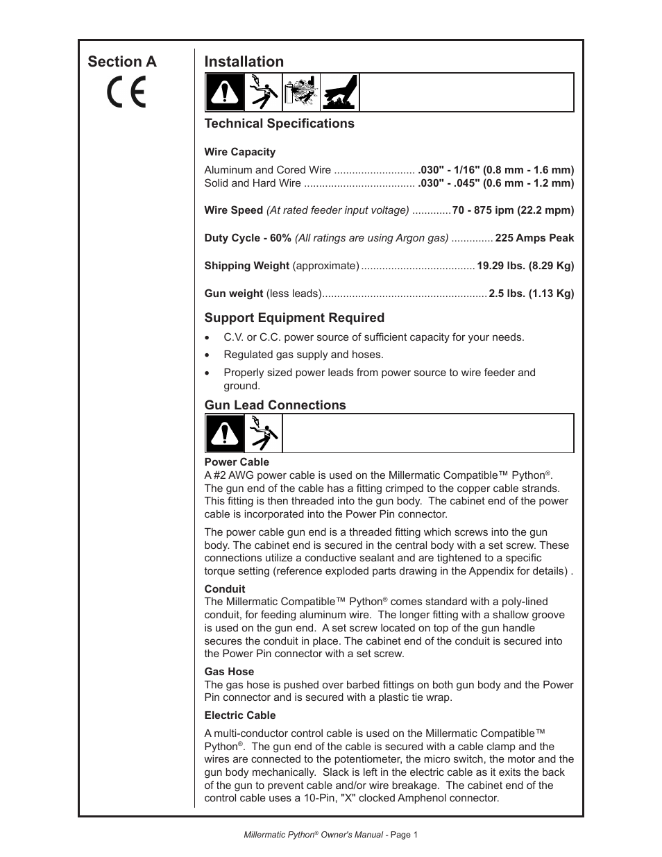 Python 240-8XX 091-0593 User Manual | Page 13 / 30