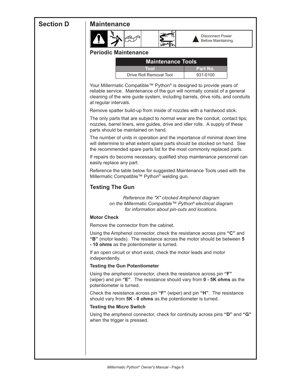 Python 240-8XX 091-0593 User Manual | Page 18 / 30