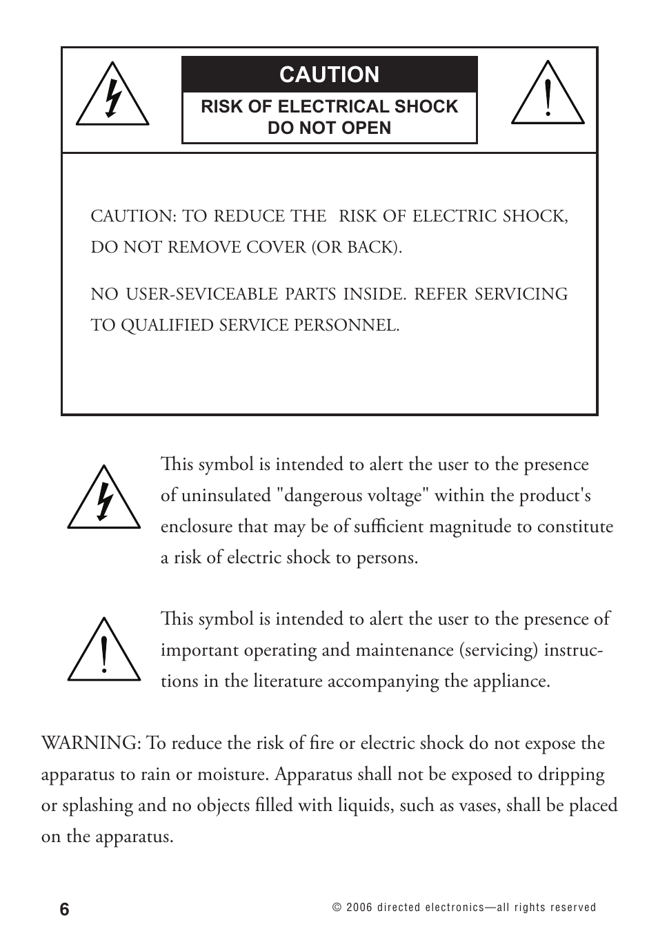 Caution | Python 1090 User Manual | Page 10 / 60