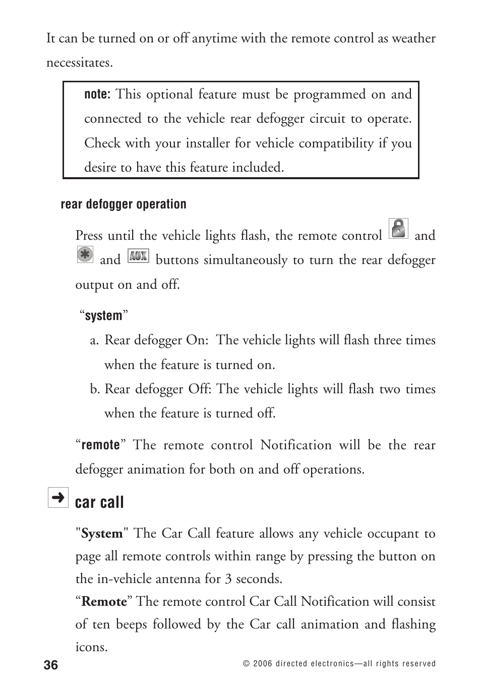 Car call | Python 1090 User Manual | Page 40 / 60
