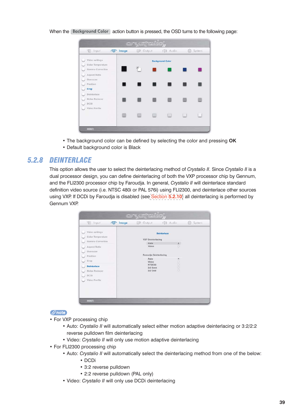 8 deinterlace | Pixel Magic Systems VPS3800 User Manual | Page 39 / 83