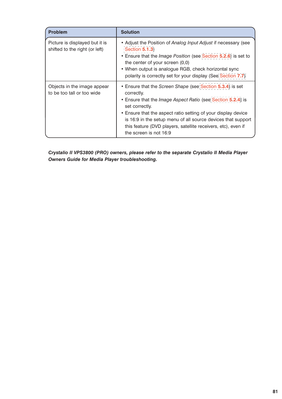 Pixel Magic Systems VPS3800 User Manual | Page 81 / 83