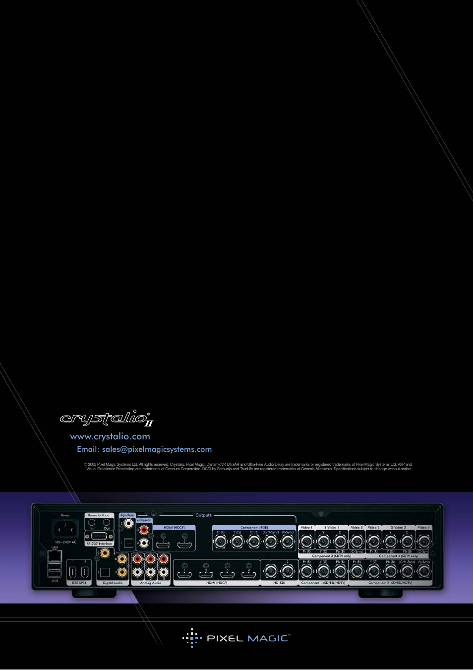 Pixel Magic Systems VPS3800 User Manual | Page 83 / 83