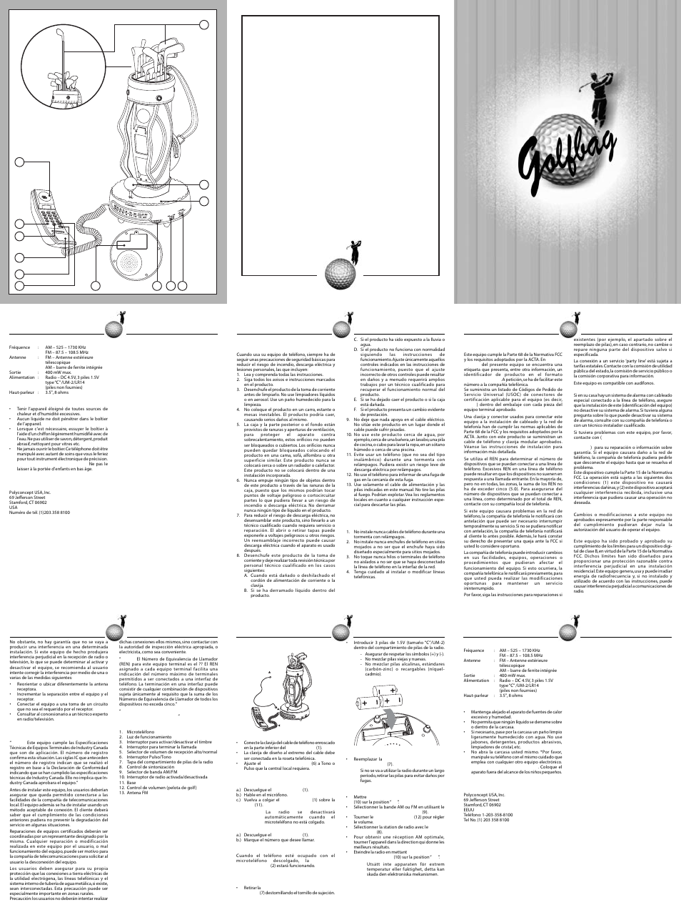 It ’s a ho le in one phone ra di o | Polyconcept USA Telephone User Manual | Page 2 / 2
