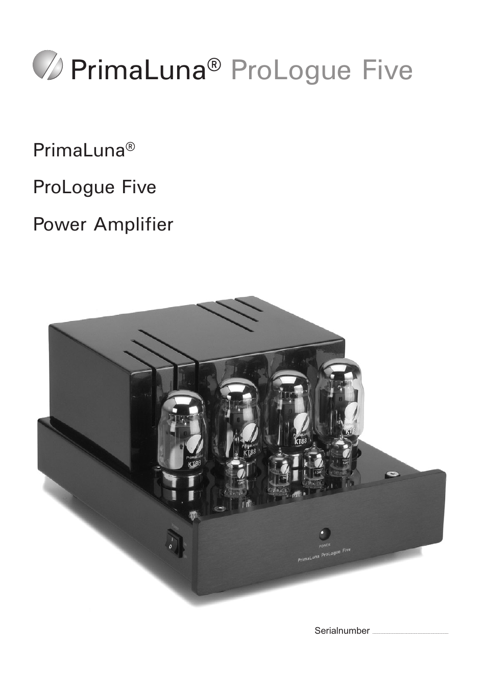 PrimaLuna USA ProLogue Five User Manual | 12 pages