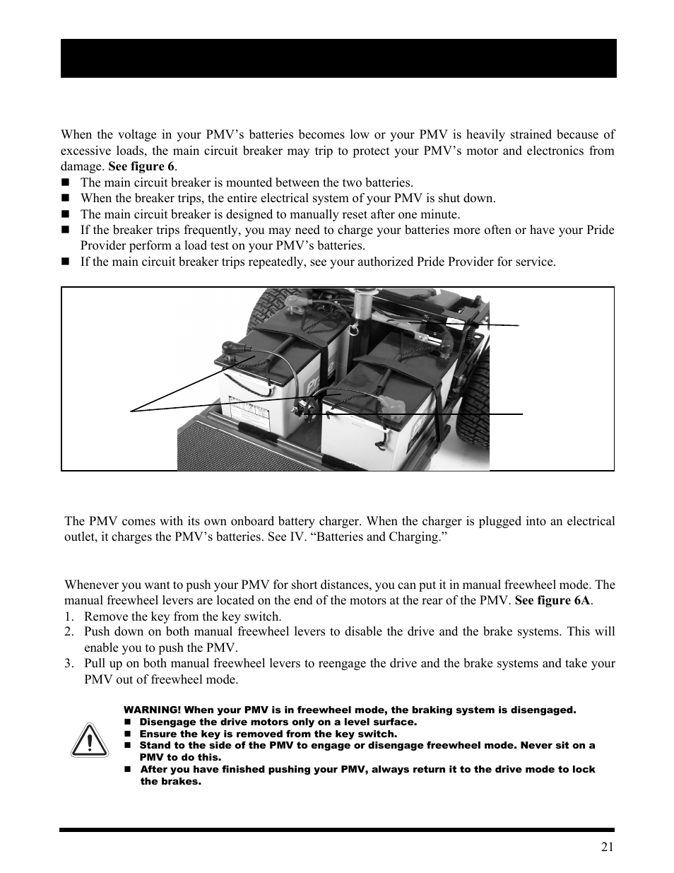 Iii. your pmv | Pride Mobility Wrangler User Manual | Page 21 / 44