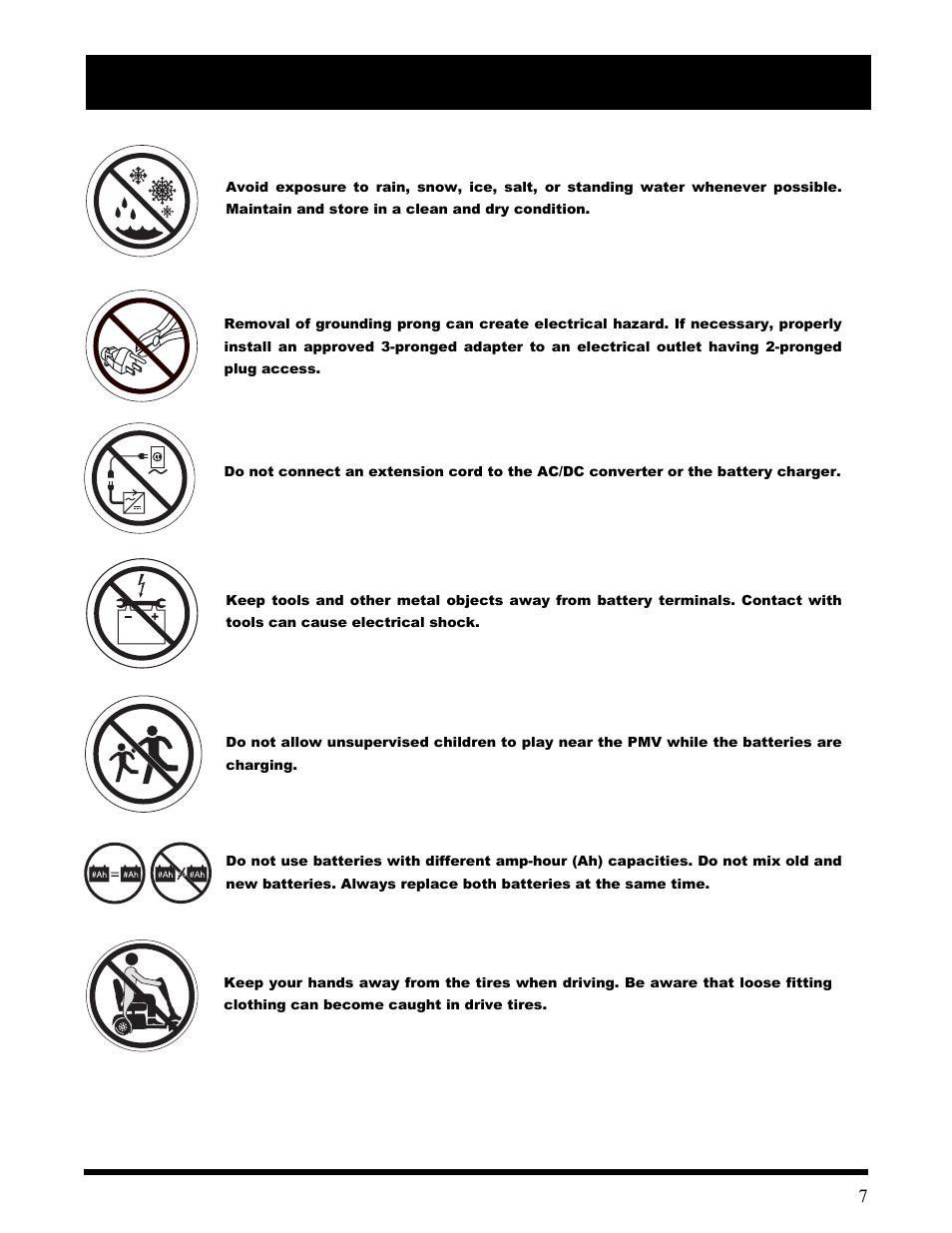 Ii. safety | Pride Mobility Wrangler User Manual | Page 7 / 44