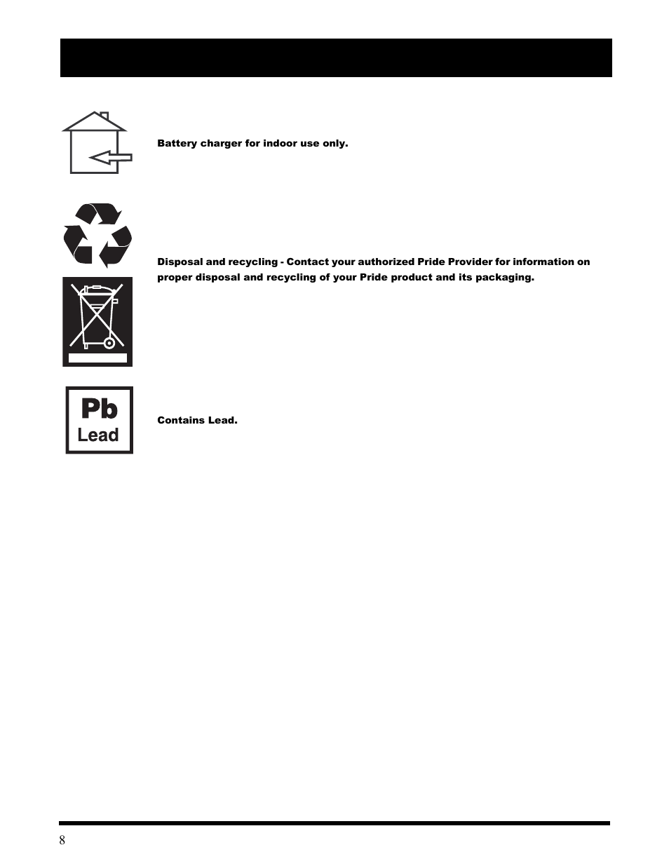 Ii. safety | Pride Mobility Wrangler User Manual | Page 8 / 44