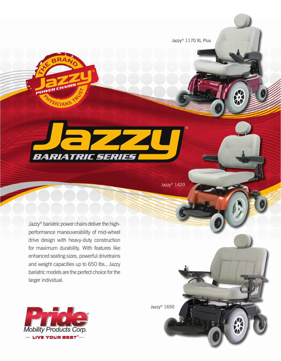 Pride Mobility 1170 XL Plus User Manual | 2 pages