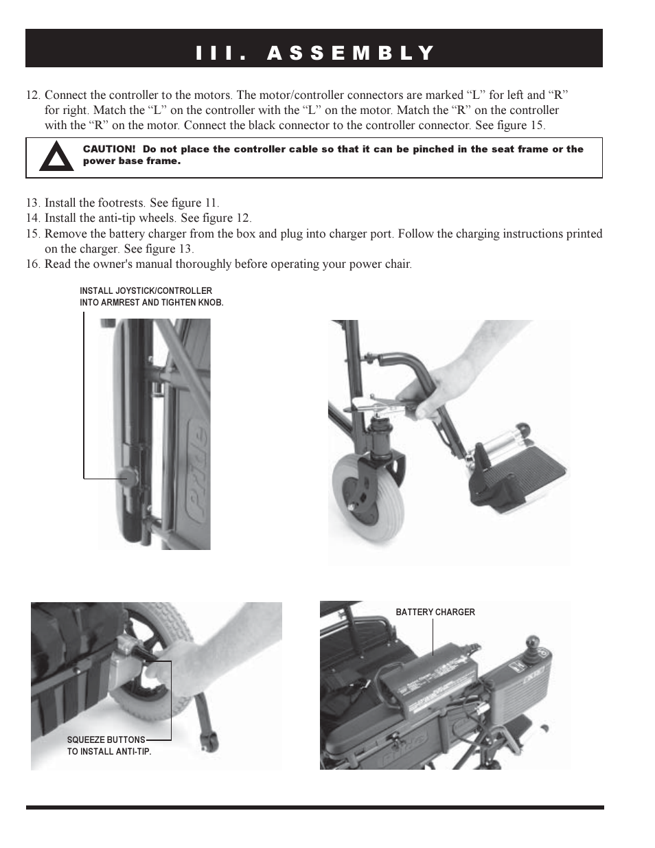 Pride Mobility PRIDE LX12 User Manual | Page 16 / 38
